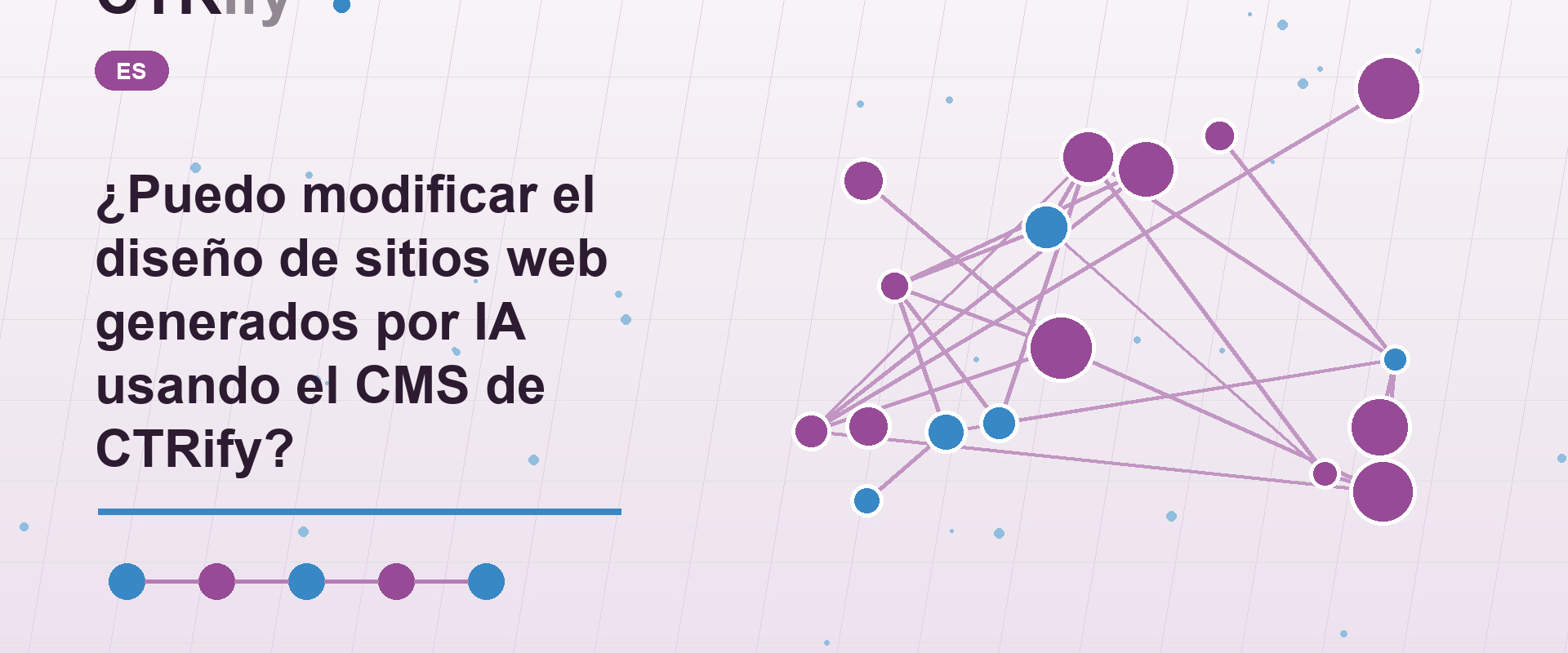 ¿Puedo modificar el diseño de sitios web generados por IA usando el CMS de CTRify?