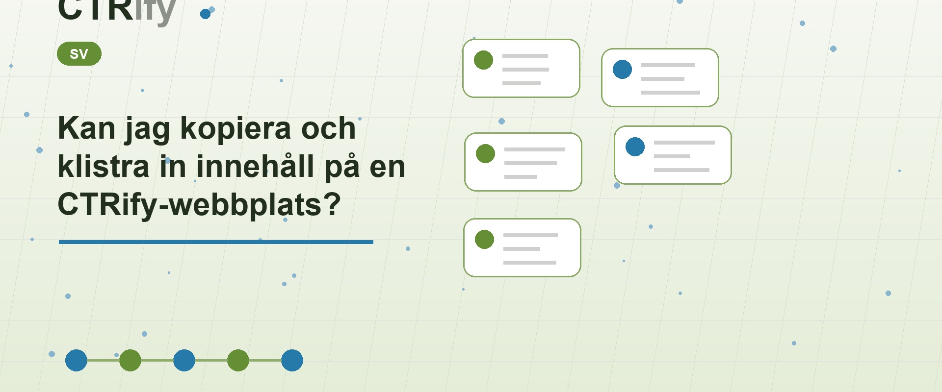 Kan jag kopiera och klistra in innehåll på en CTRify-webbplats?