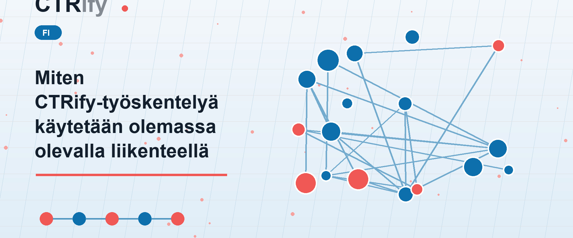 Miten CTRify-työskentelyä käytetään olemassa olevalla liikenteellä