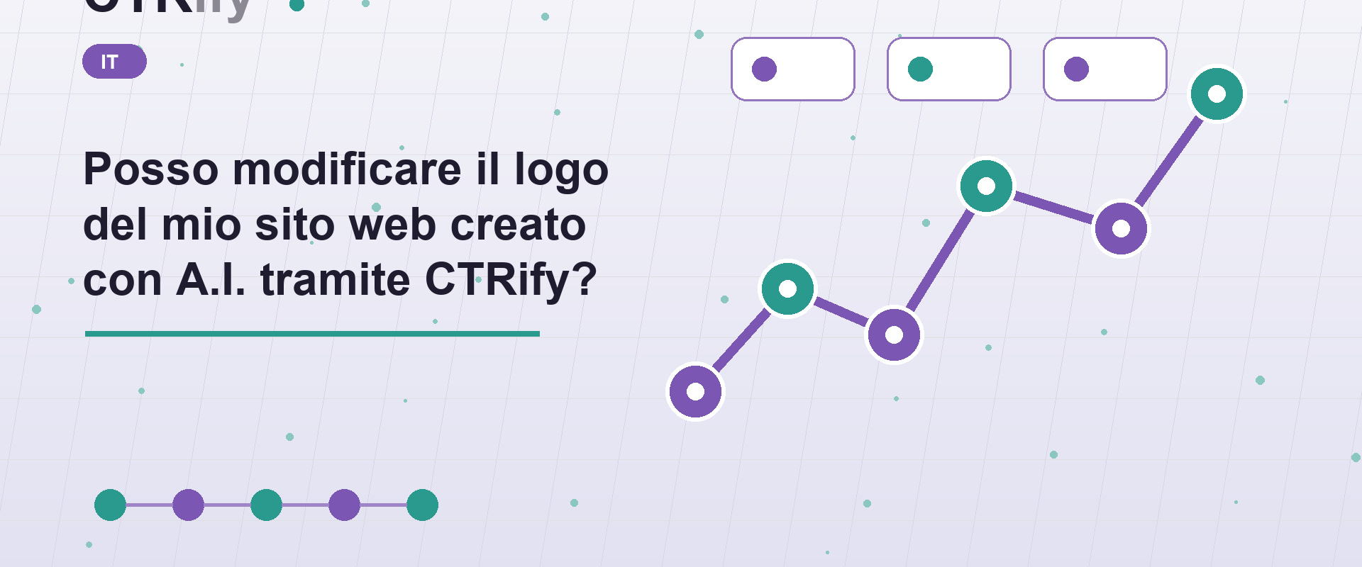 Posso modificare il logo del mio sito web creato con A.I. tramite CTRify?