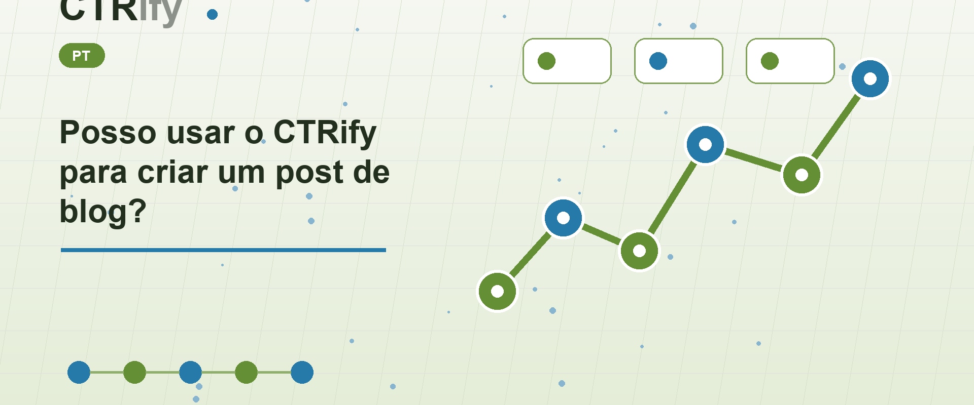 Posso usar o CTRify para criar um post de blog?