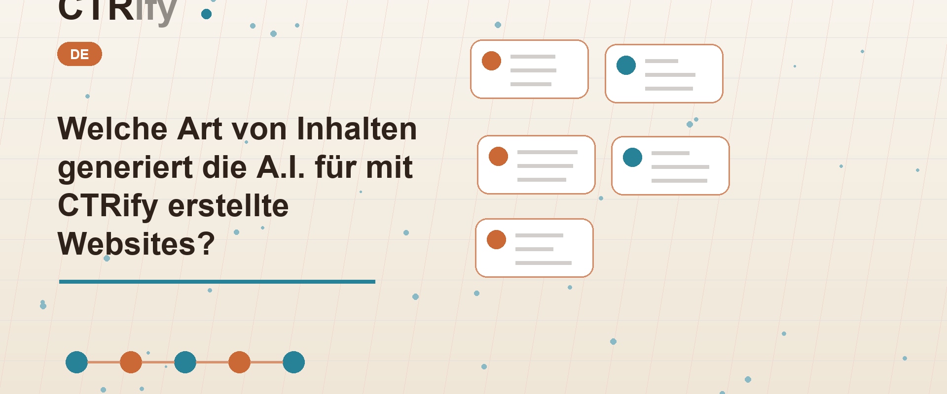 Welche Art von Inhalten generiert die A.I. für mit CTRify erstellte Websites?