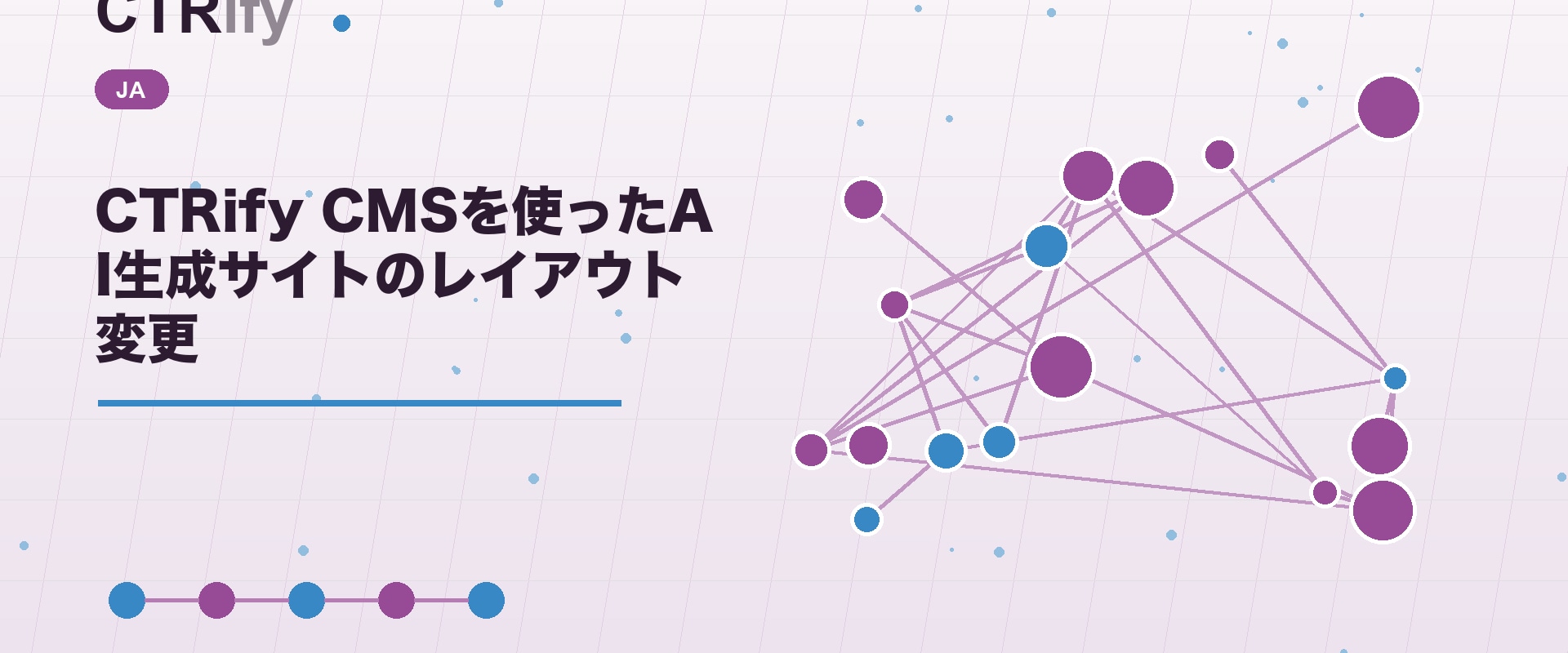 CTRify CMSを使ったAI生成サイトのレイアウト変更