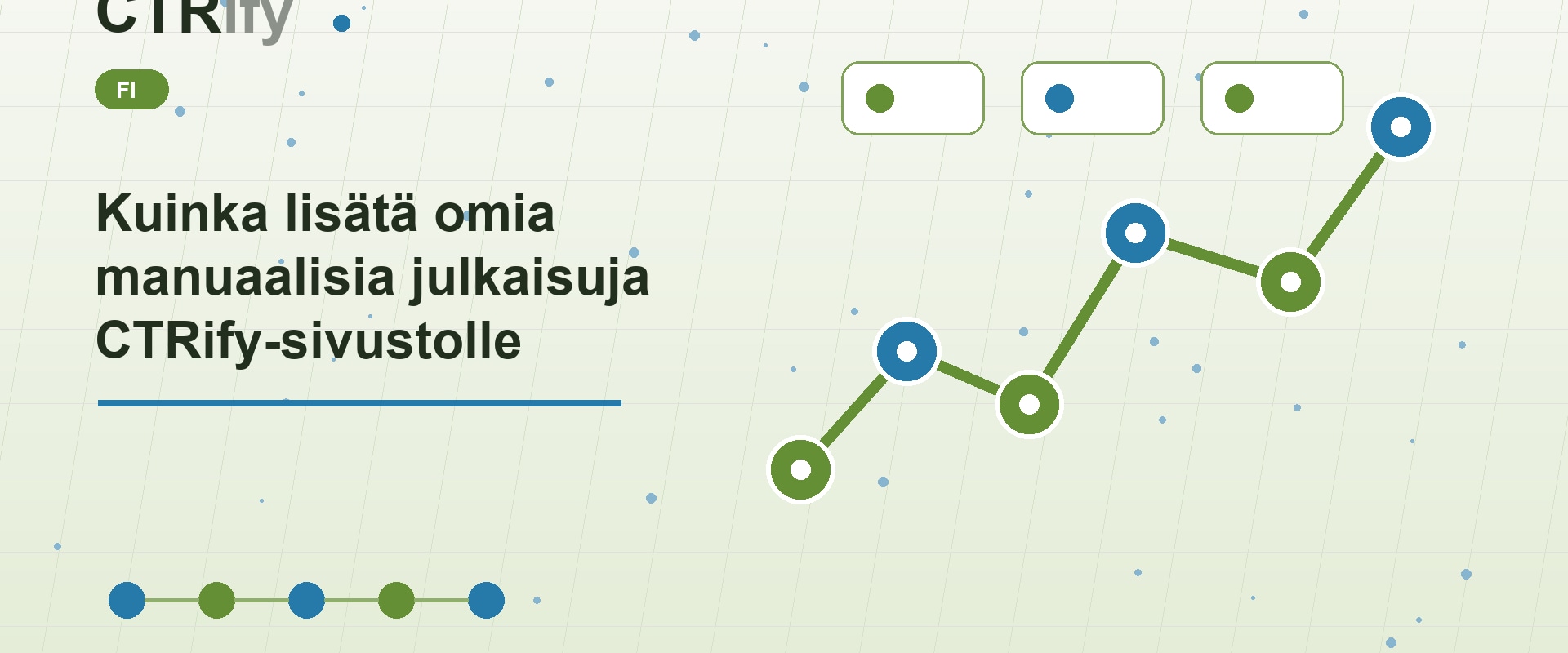 Kuinka lisätä omia manuaalisia julkaisuja CTRify-sivustolle