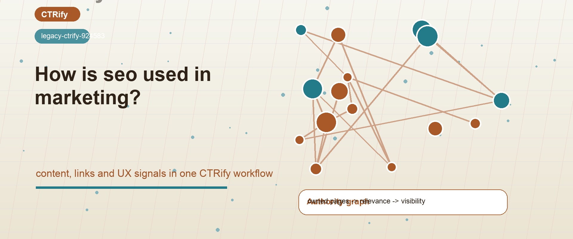 How SEO Is Used In Marketing With CTRify