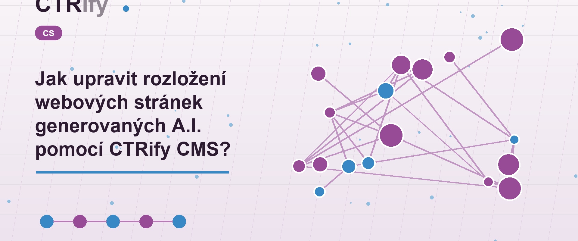 Jak upravit rozložení webových stránek generovaných A.I. pomocí CTRify CMS?