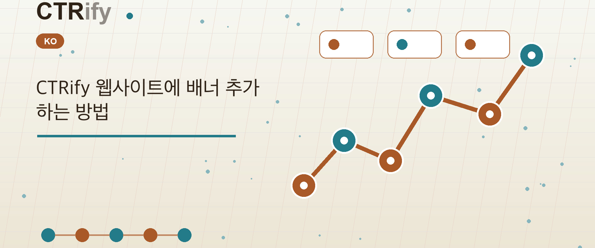 CTRify 웹사이트에 배너 추가하는 방법