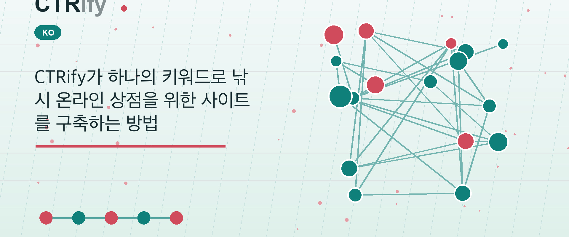 CTRify가 하나의 키워드로 낚시 온라인 상점을 위한 사이트를 구축하는 방법
