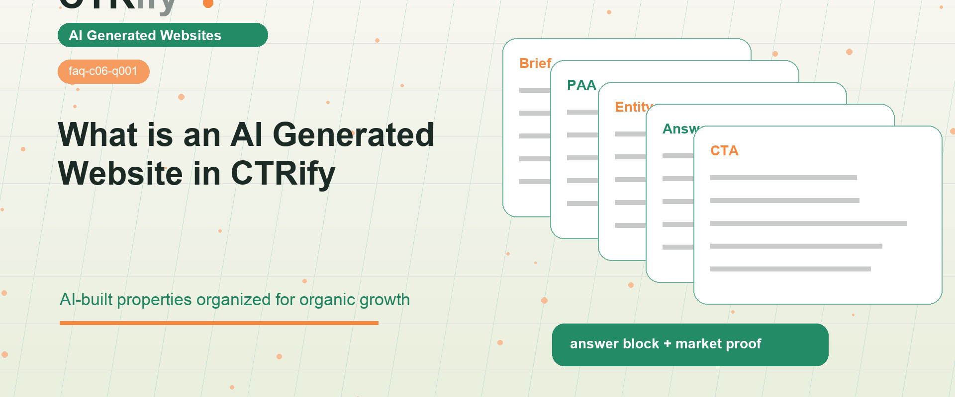 What is an AI Generated Website in CTRify