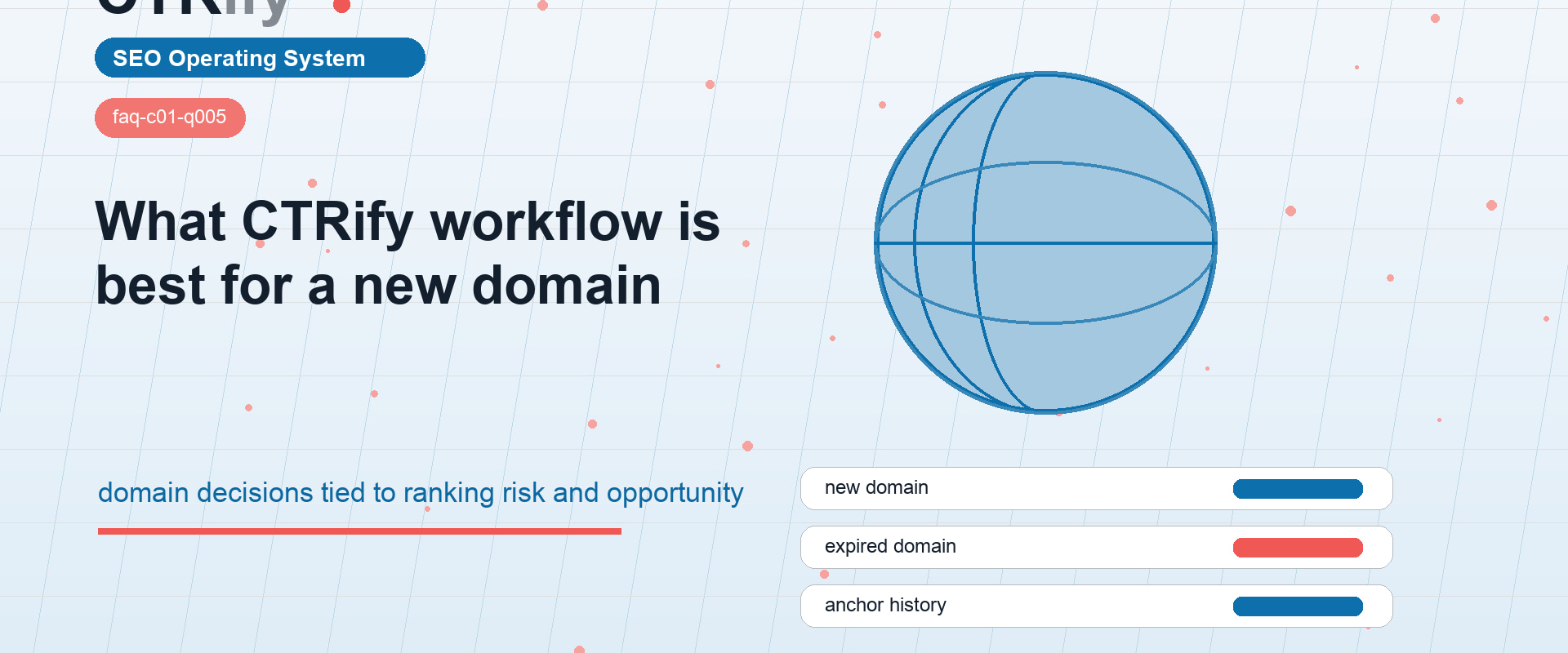 Quel workflow CTRify pour un nouveau domaine