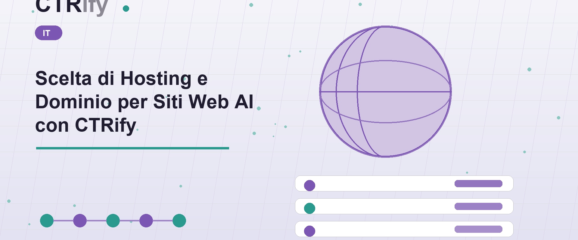 Scelta di Hosting e Dominio per Siti Web AI con CTRify