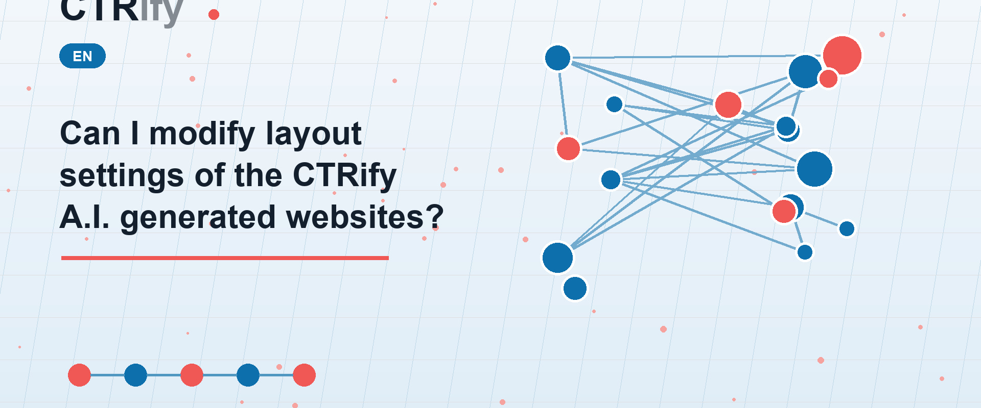Can I modify layout settings of the CTRify A.I. generated websites?