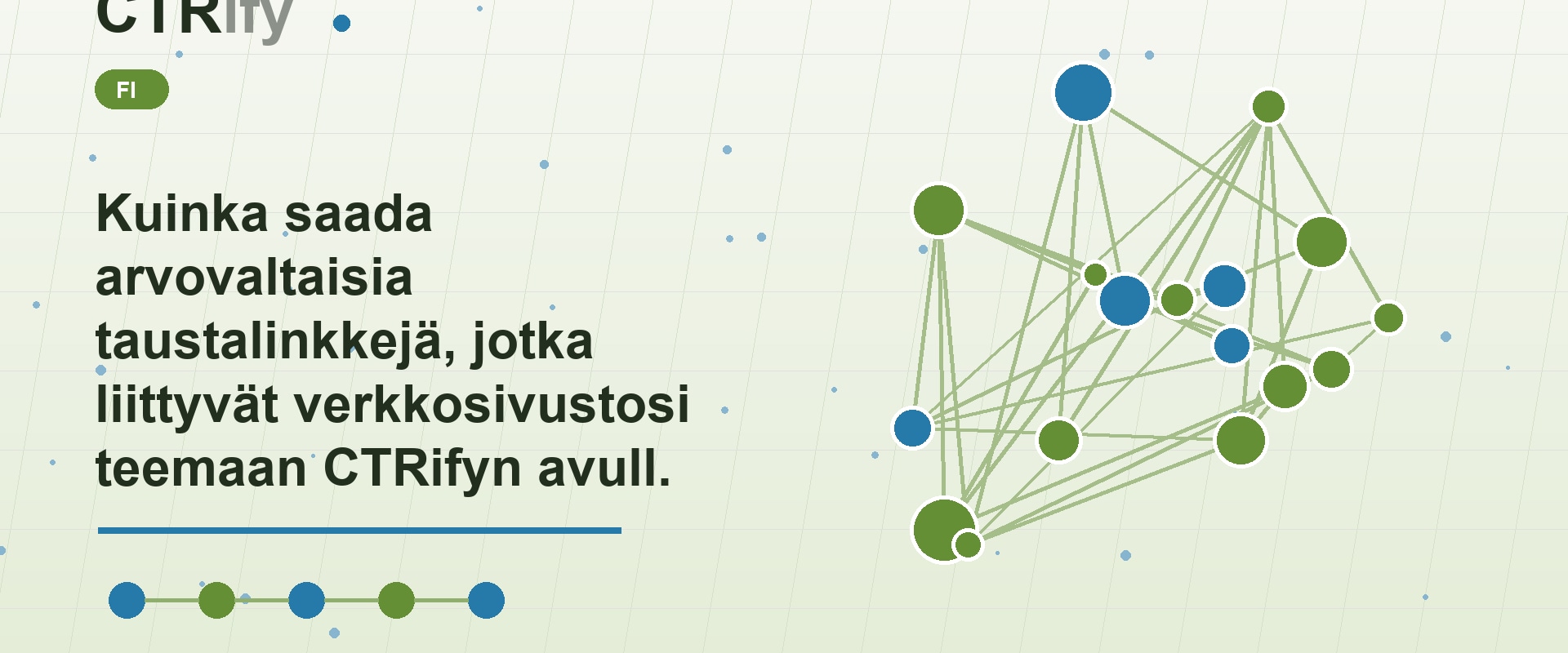 Kuinka saada arvovaltaisia taustalinkkejä, jotka liittyvät verkkosivustosi teemaan CTRifyn avulla?