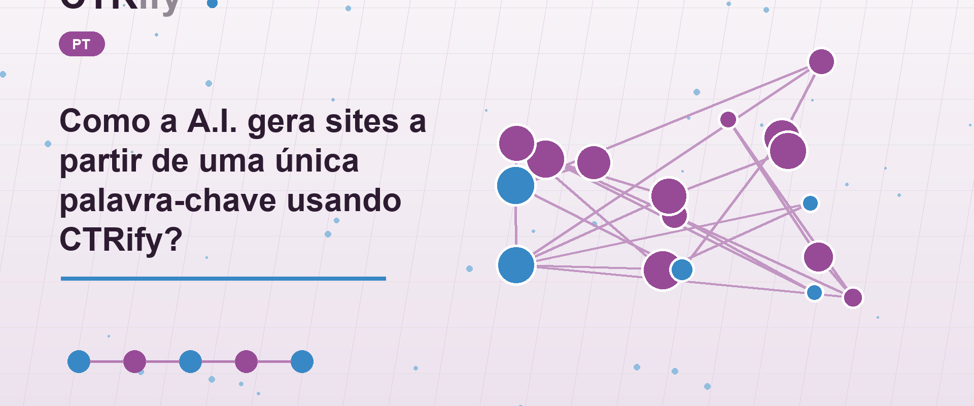 Como a A.I. gera sites a partir de uma única palavra-chave usando CTRify?