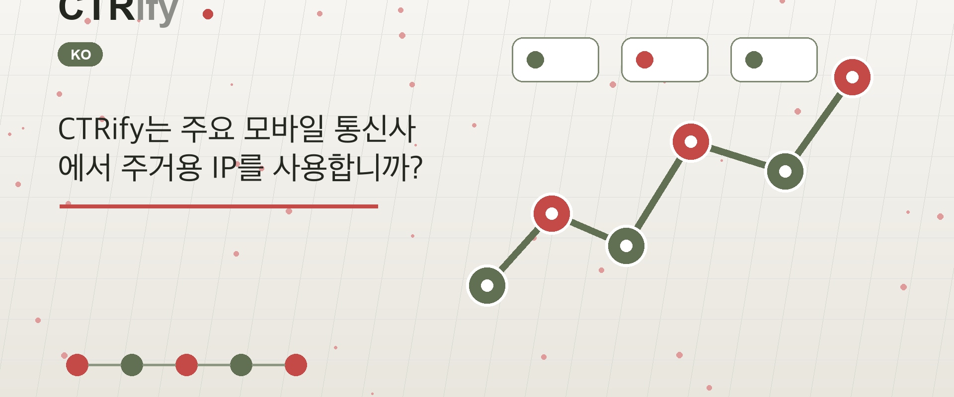 CTRify는 주요 모바일 통신사에서 주거용 IP를 사용합니까?