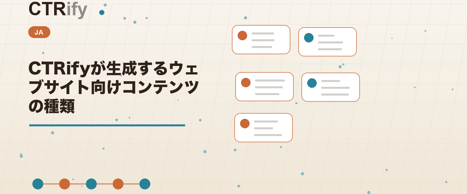 CTRifyが生成するウェブサイト向けコンテンツの種類