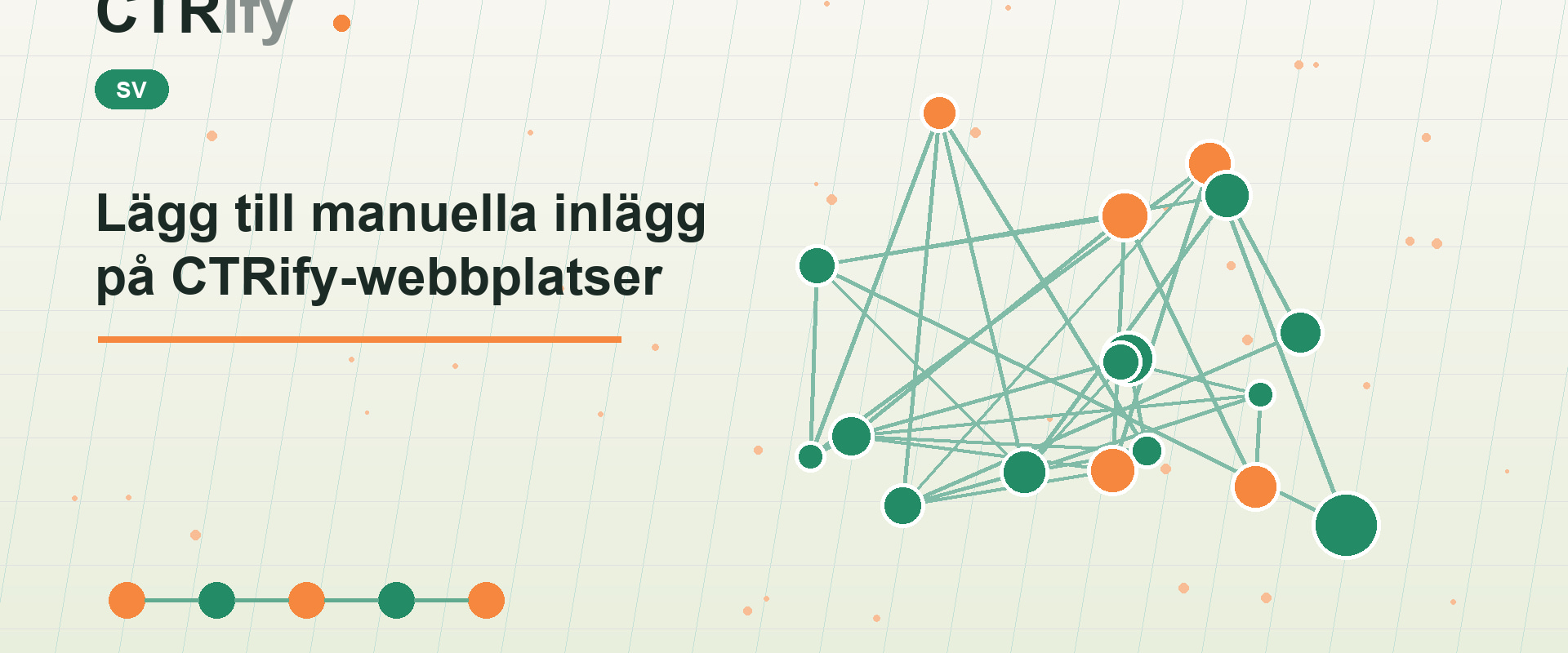 Lägg till manuella inlägg på CTRify-webbplatser