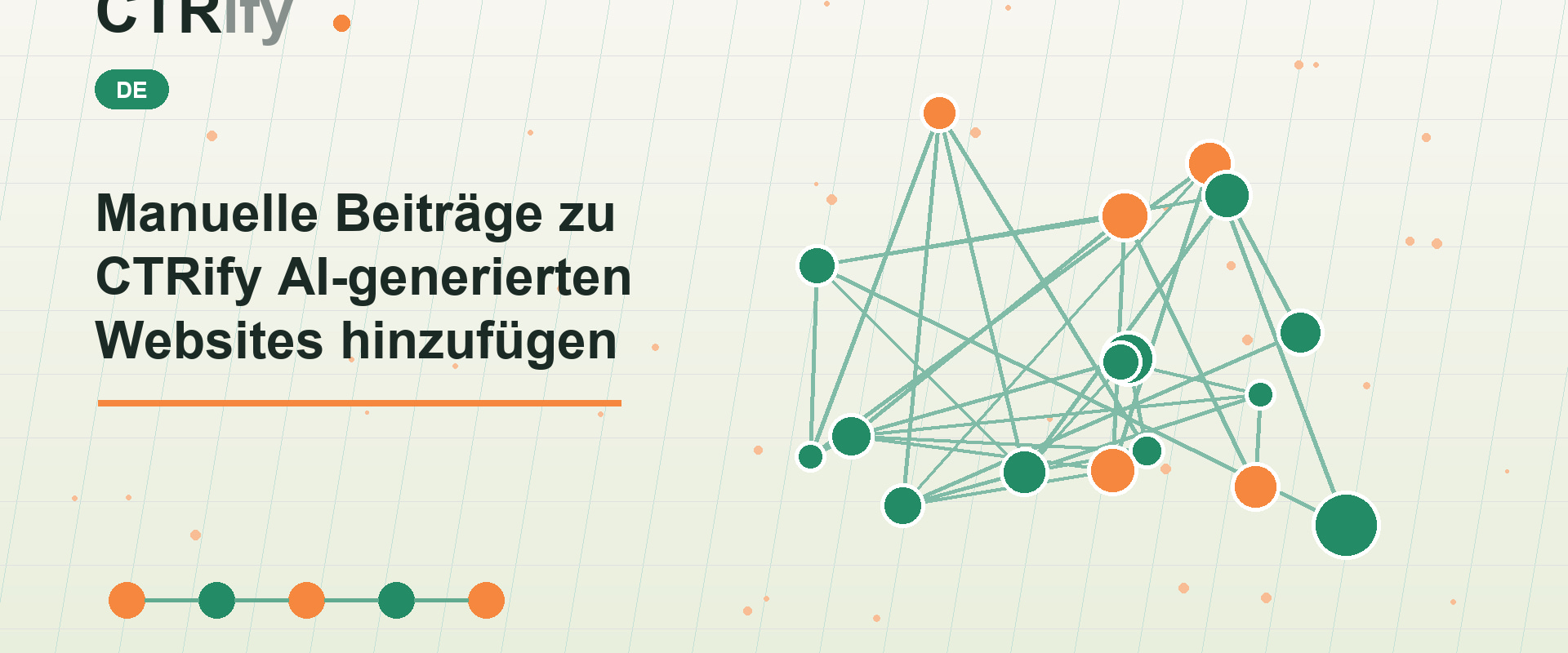 Manuelle Beiträge zu CTRify AI-generierten Websites hinzufügen