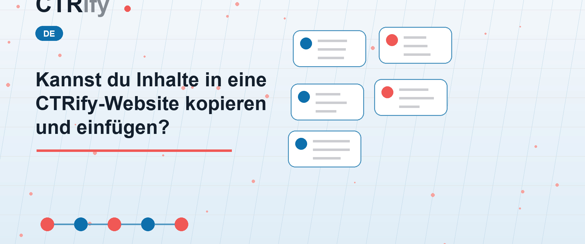 Kannst du Inhalte in eine CTRify-Website kopieren und einfügen?