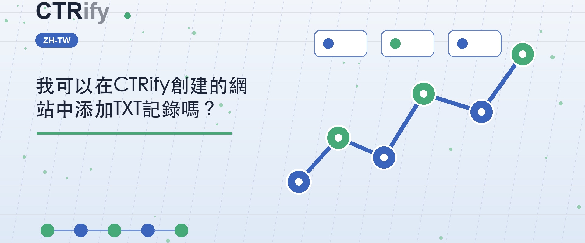 我可以在CTRify創建的網站中添加TXT記錄嗎？