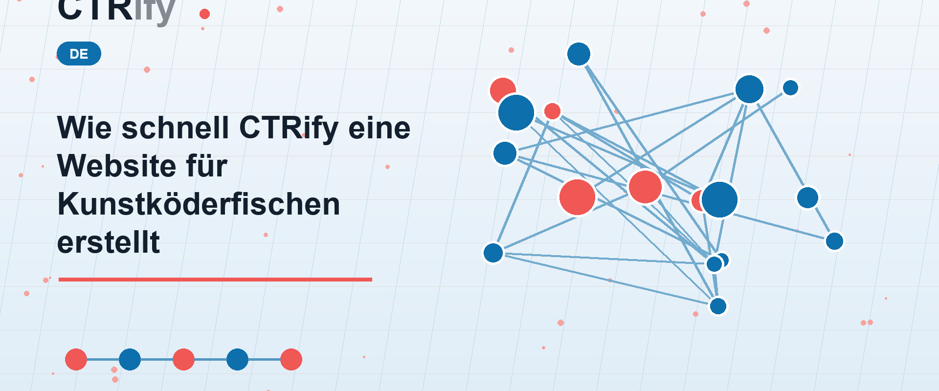 Wie schnell CTRify eine Website für Kunstköderfischen erstellt