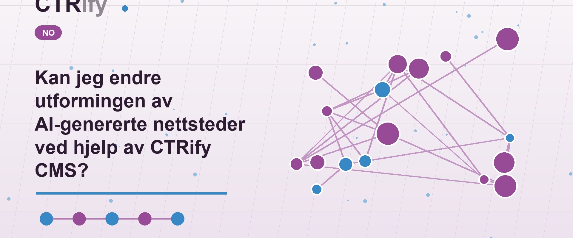 Kan jeg endre utformingen av AI-genererte nettsteder ved hjelp av CTRify CMS?
