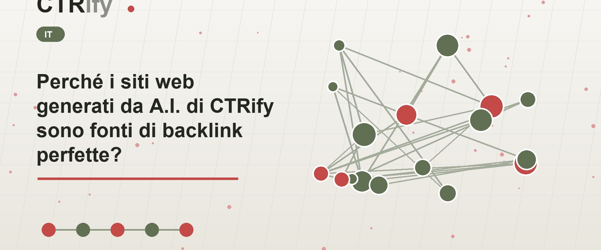 Perché i siti web generati da A.I. di CTRify sono fonti di backlink perfette?