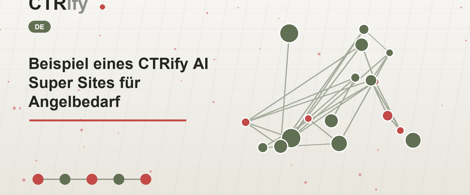 Beispiel eines CTRify AI Super Sites für Angelbedarf