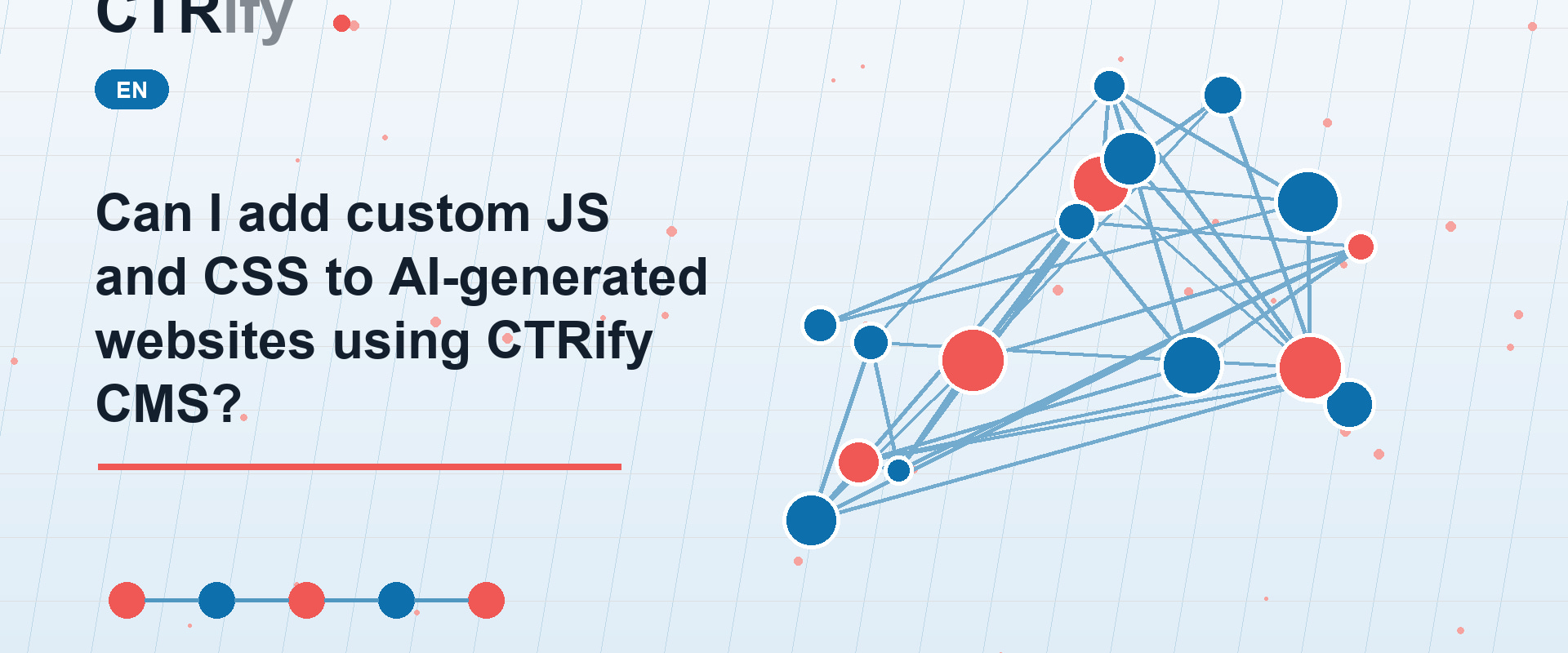 Can I add custom JS and CSS to AI-generated websites using CTRify CMS?