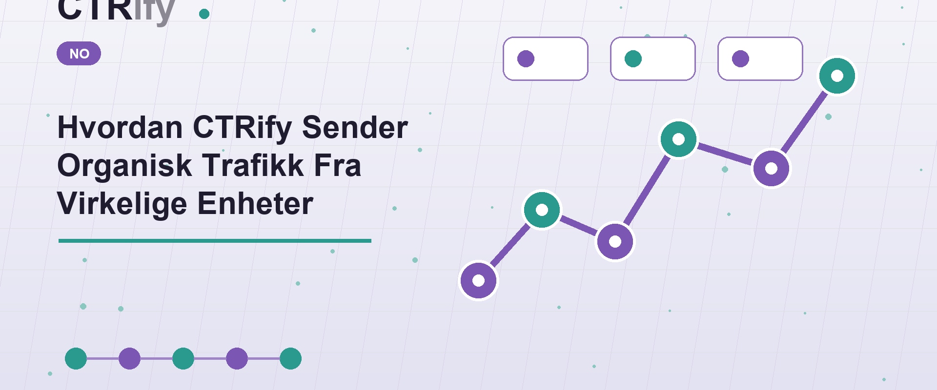 Hvordan CTRify Sender Organisk Trafikk Fra Virkelige Enheter
