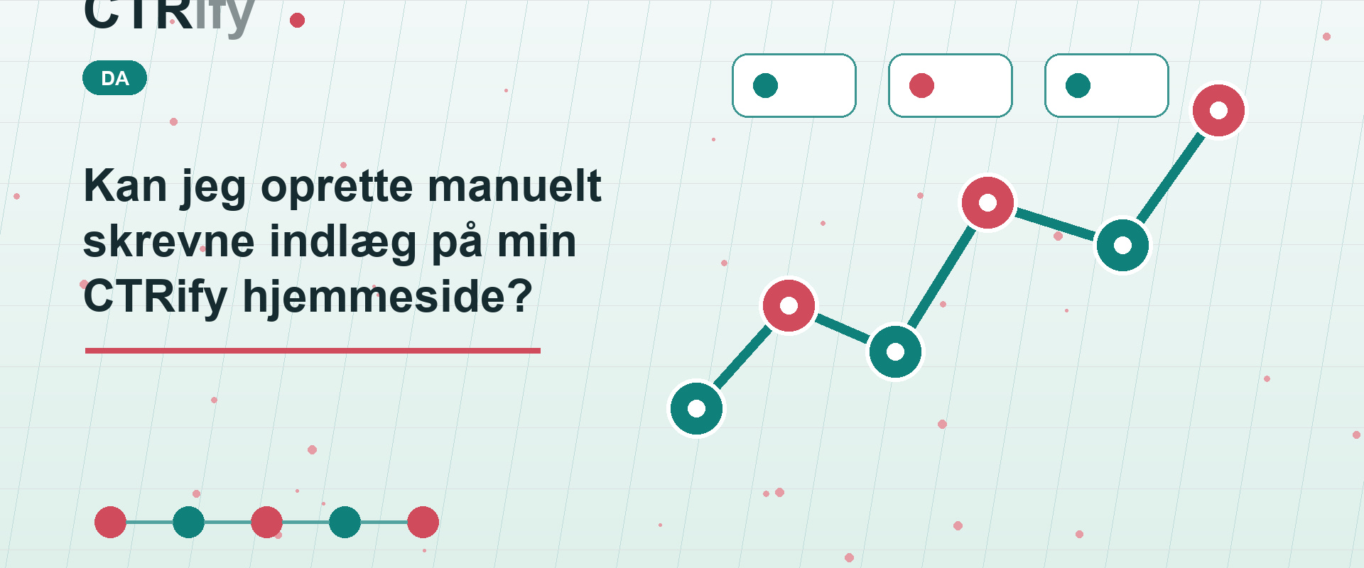 Kan jeg oprette manuelt skrevne indlæg på min CTRify hjemmeside?