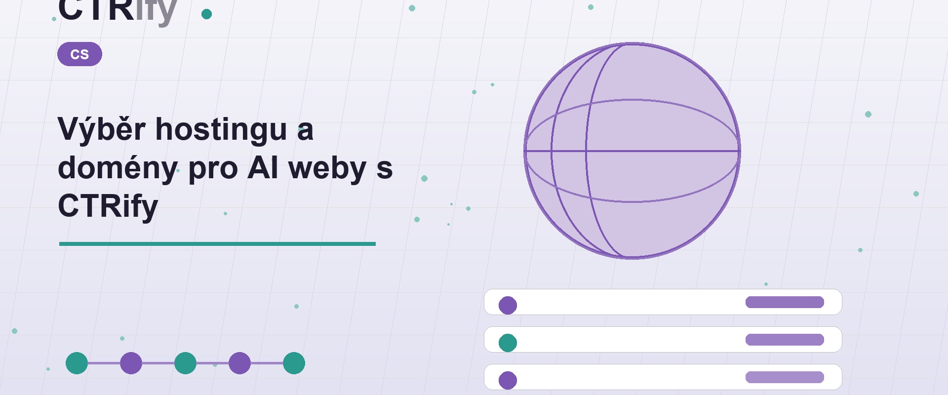 Výběr hostingu a domény pro AI weby s CTRify