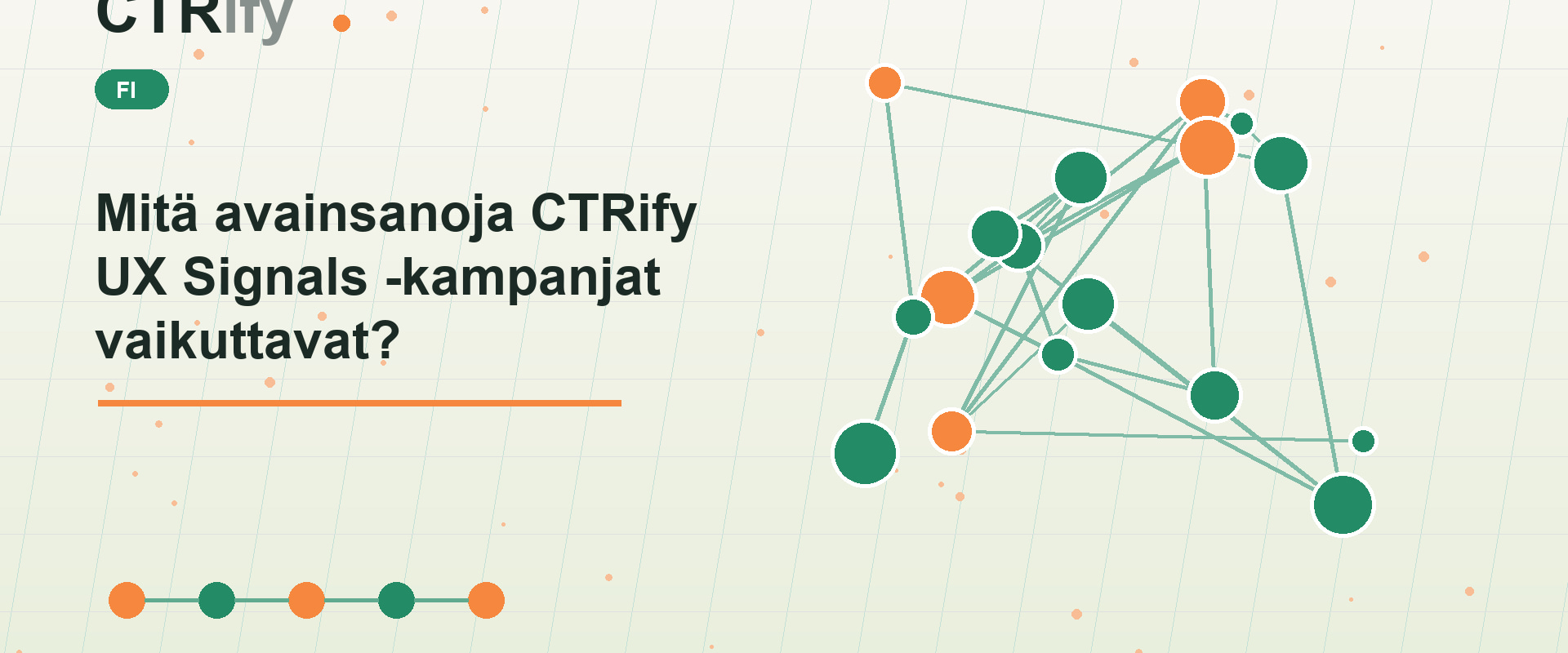 Mitä avainsanoja CTRify UX Signals -kampanjat vaikuttavat?