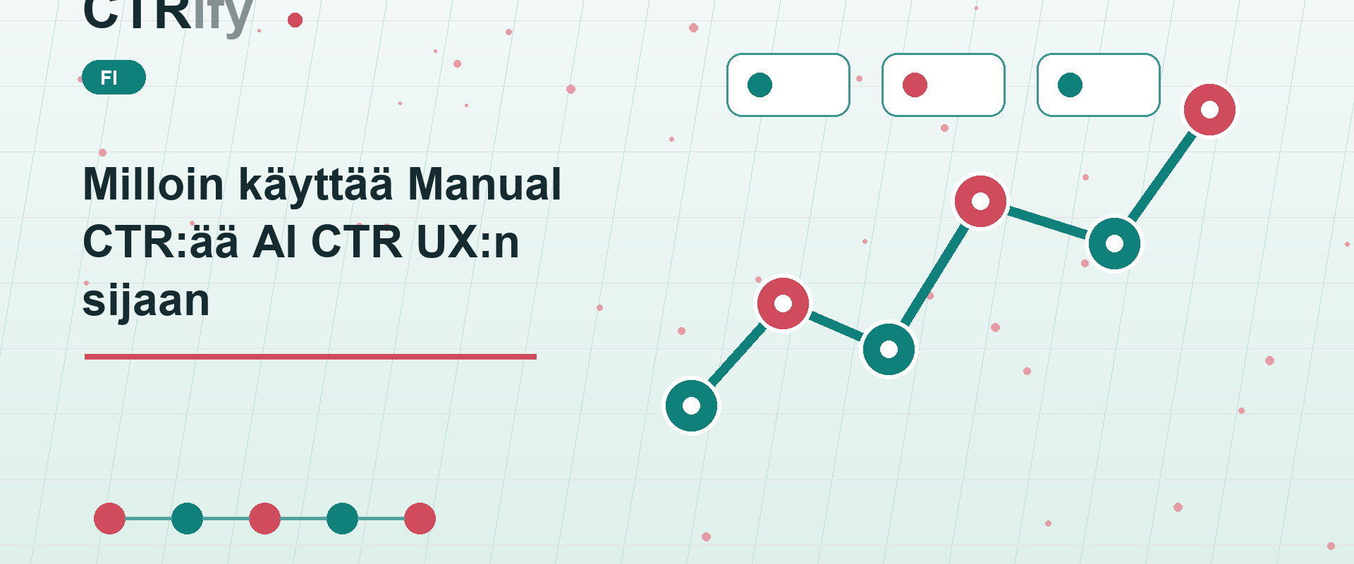 Milloin käyttää Manual CTR:ää AI CTR UX:n sijaan