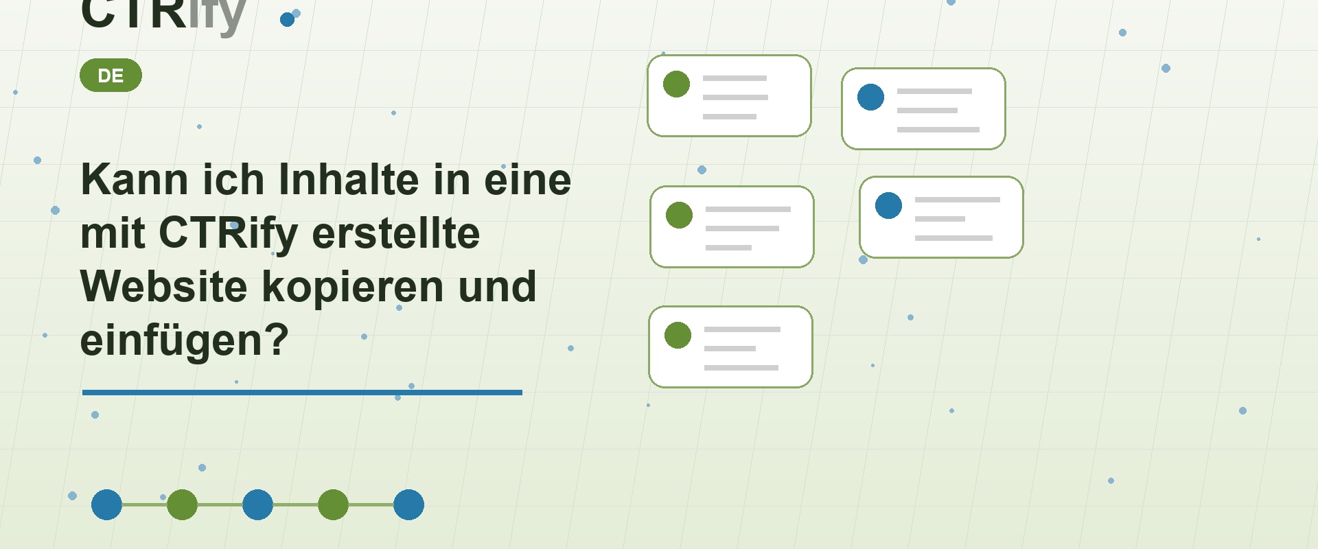 Kann ich Inhalte in eine mit CTRify erstellte Website kopieren und einfügen?