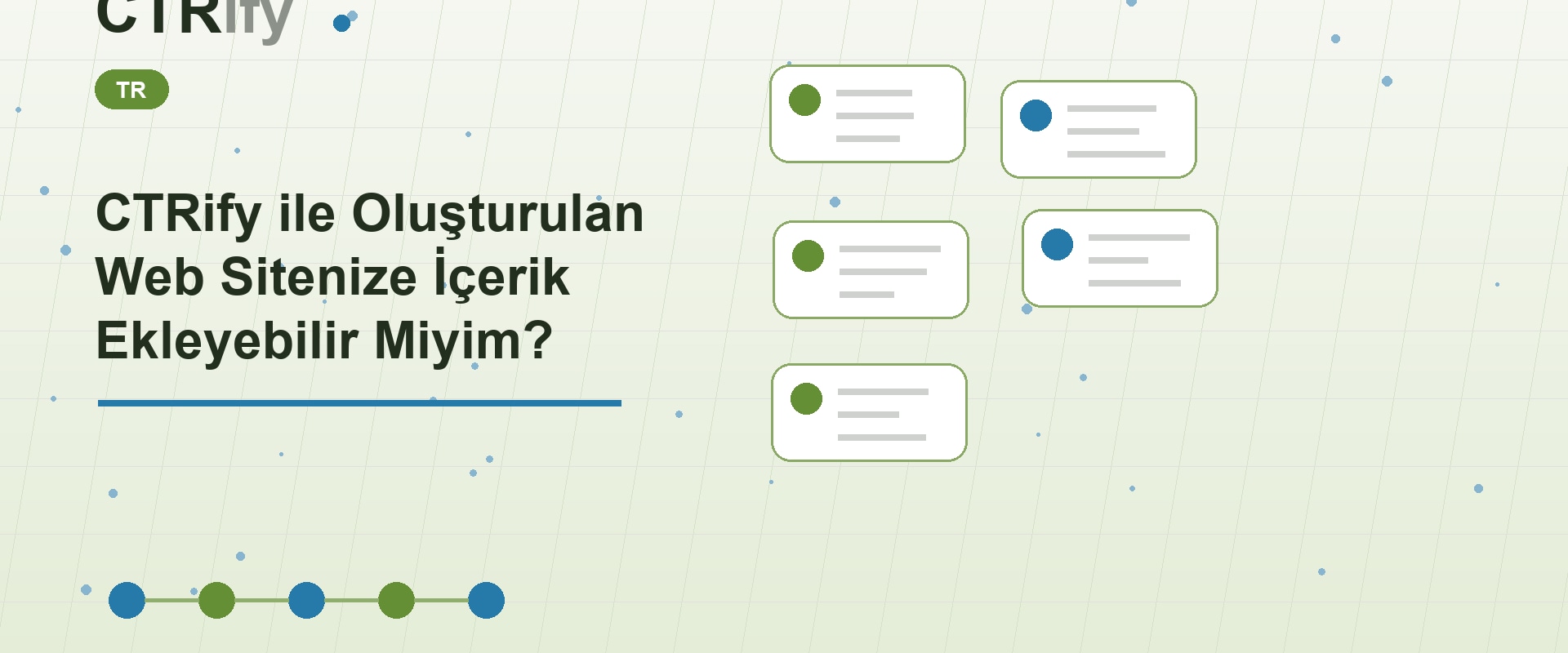 CTRify ile Oluşturulan Web Sitenize İçerik Ekleyebilir Miyim?