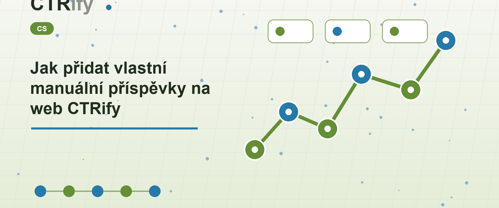 Jak přidat vlastní manuální příspěvky na web CTRify