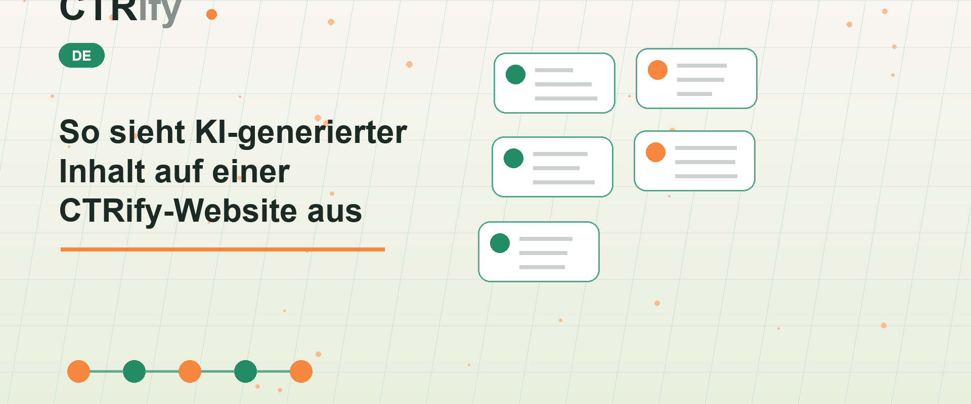 So sieht KI-generierter Inhalt auf einer CTRify-Website aus
