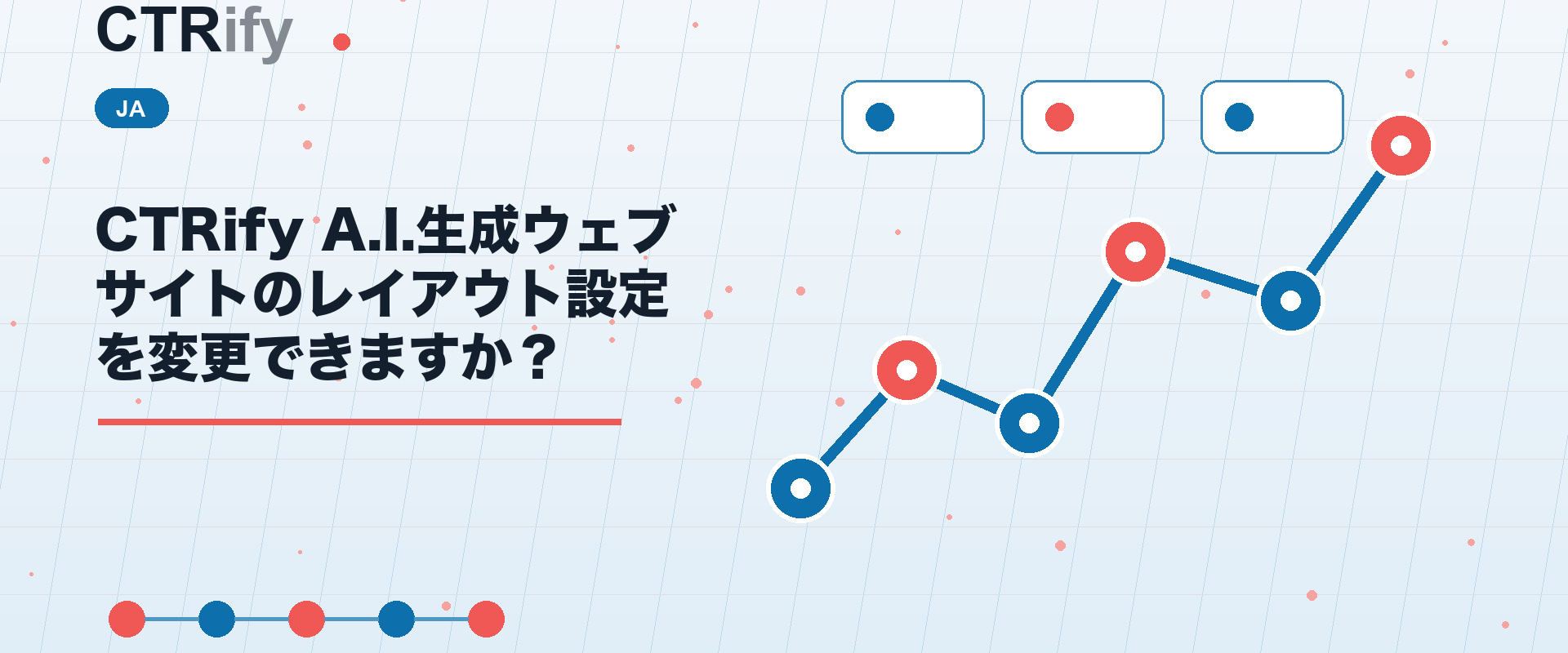 CTRify A.I.生成ウェブサイトのレイアウト設定を変更できますか？