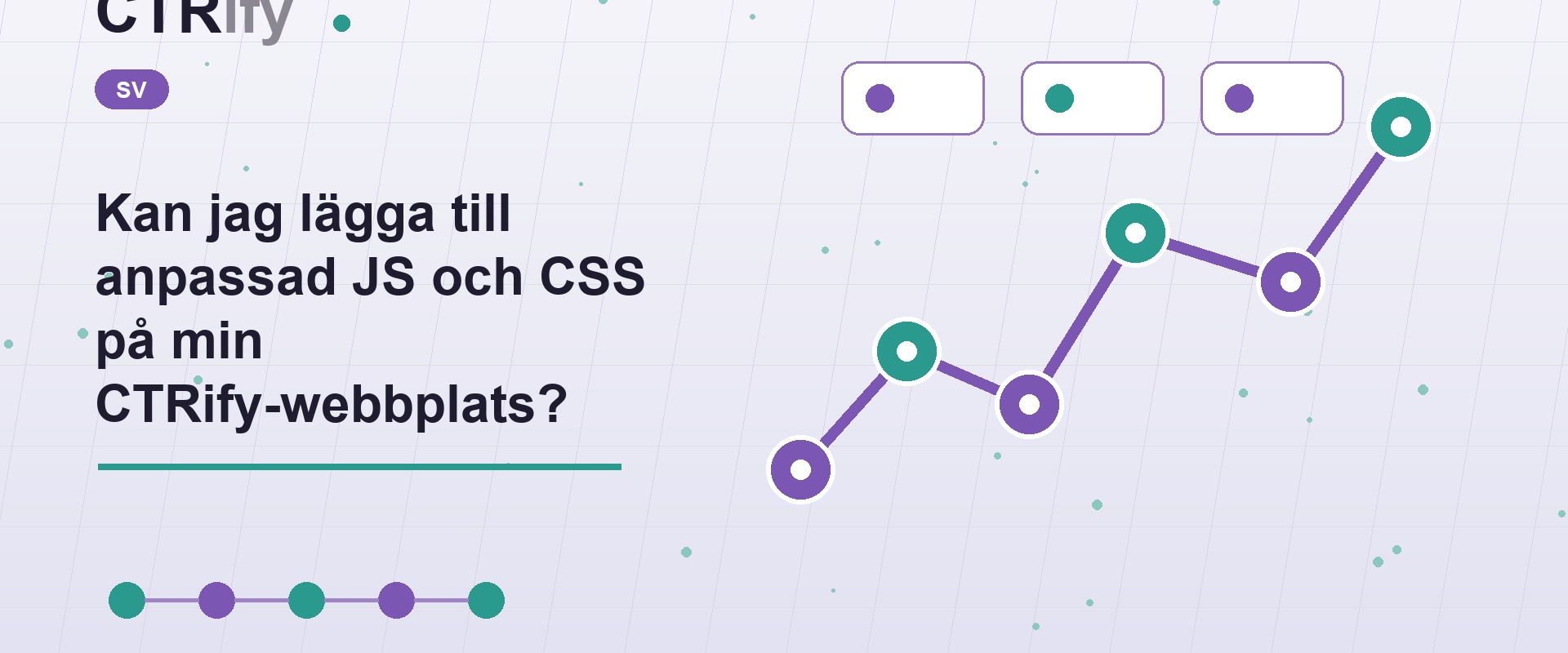 Kan jag lägga till anpassad JS och CSS på min CTRify-webbplats?