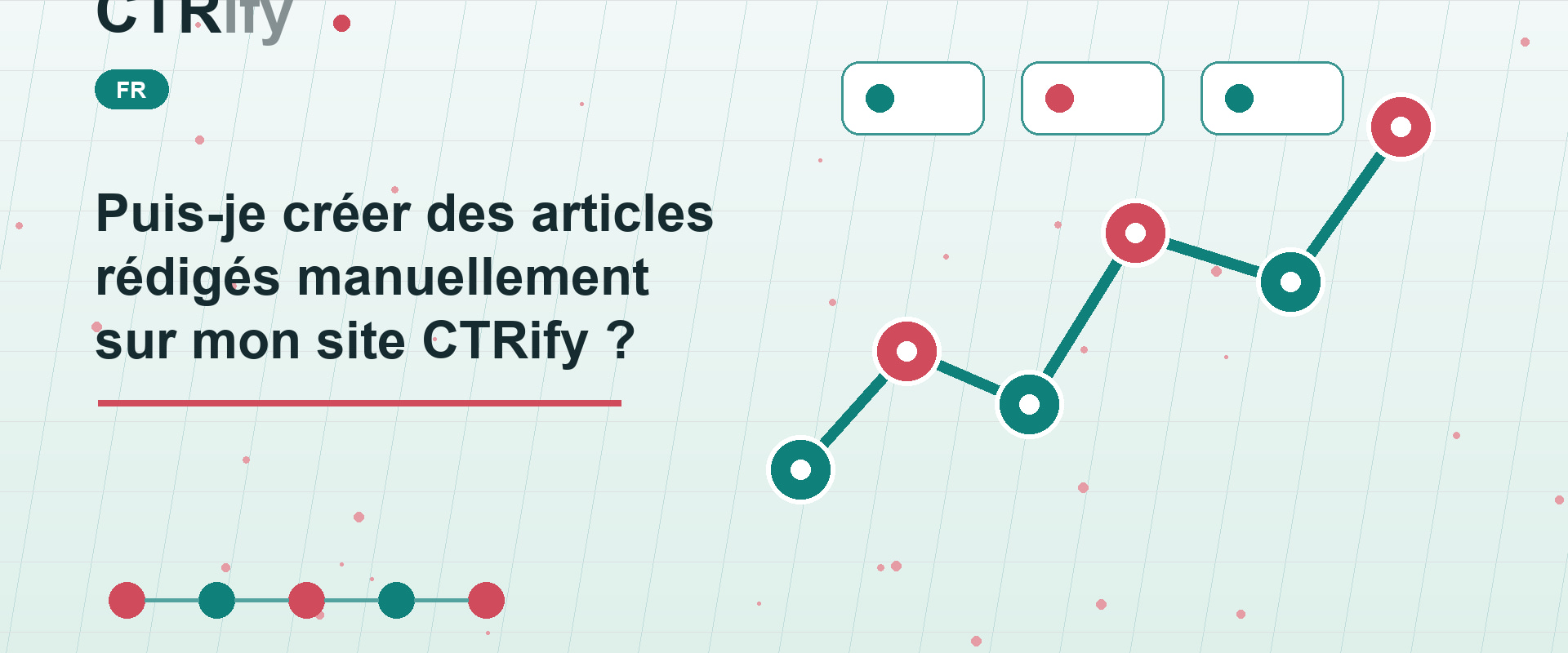 Puis-je créer des articles rédigés manuellement sur mon site CTRify ?