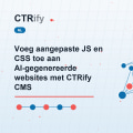 Voeg aangepaste JS en CSS toe aan AI-gegenereerde websites met CTRify CMS