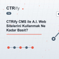 CTRify CMS ile A.I. Web Sitelerini Kullanmak Ne Kadar Basit?
