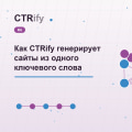 Как CTRify генерирует сайты из одного ключевого слова