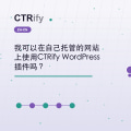 我可以在自己托管的网站上使用CTRify WordPress插件吗？