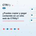 ¿Puedes copiar y pegar contenido en un sitio web de CTRify?