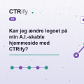 Kan jeg ændre logoet på min A.I.-skabte hjemmeside med CTRify?