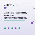 Voinko muokata CTRify AI -luodun verkkosivustoni logoa?