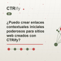 ¿Puedo crear enlaces contextuales iniciales poderosos para sitios web creados con CTRify?