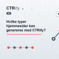 Hvilke typer hjemmesider kan genereres med CTRify?